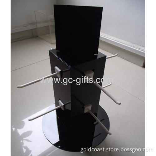 Black Rotatable Battery Display Stands 